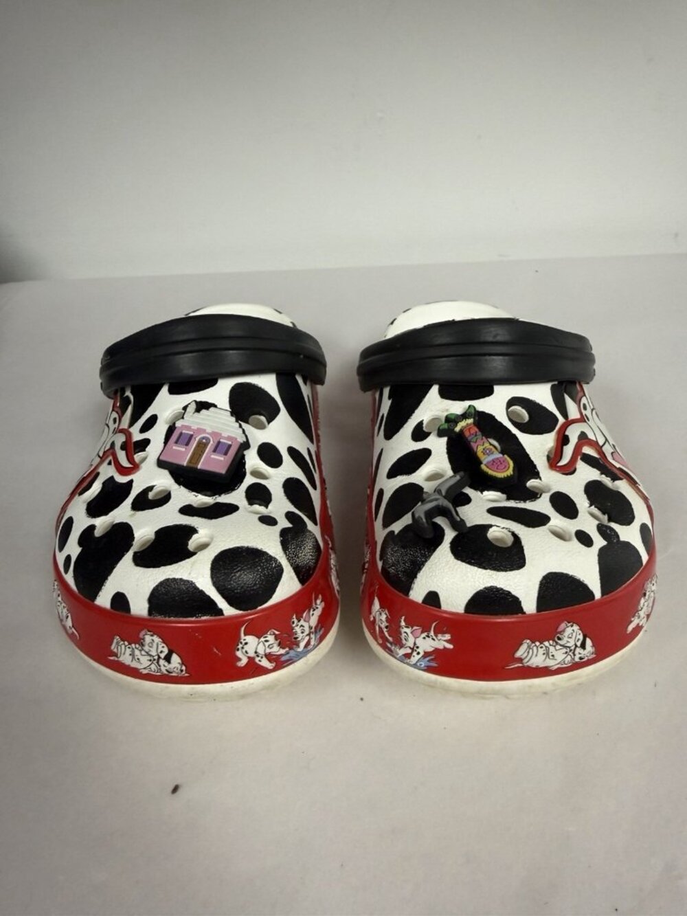 CROCS Fun Lab Unisex 101 Dalmatians Clog Junior Sz 13 Puppy Shoes Dogs - Picture 4 of 13